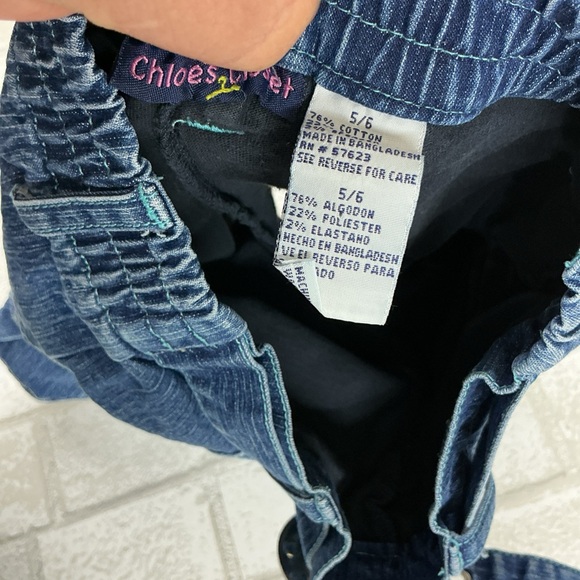 Vintage Chloe Blue Denim Skirt with Floral Accents - Picture 3 of 3